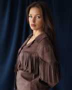 Mocha Fringe Jacket