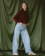 Light blue jeans ballon  with multi pockets - PAVO Egypt