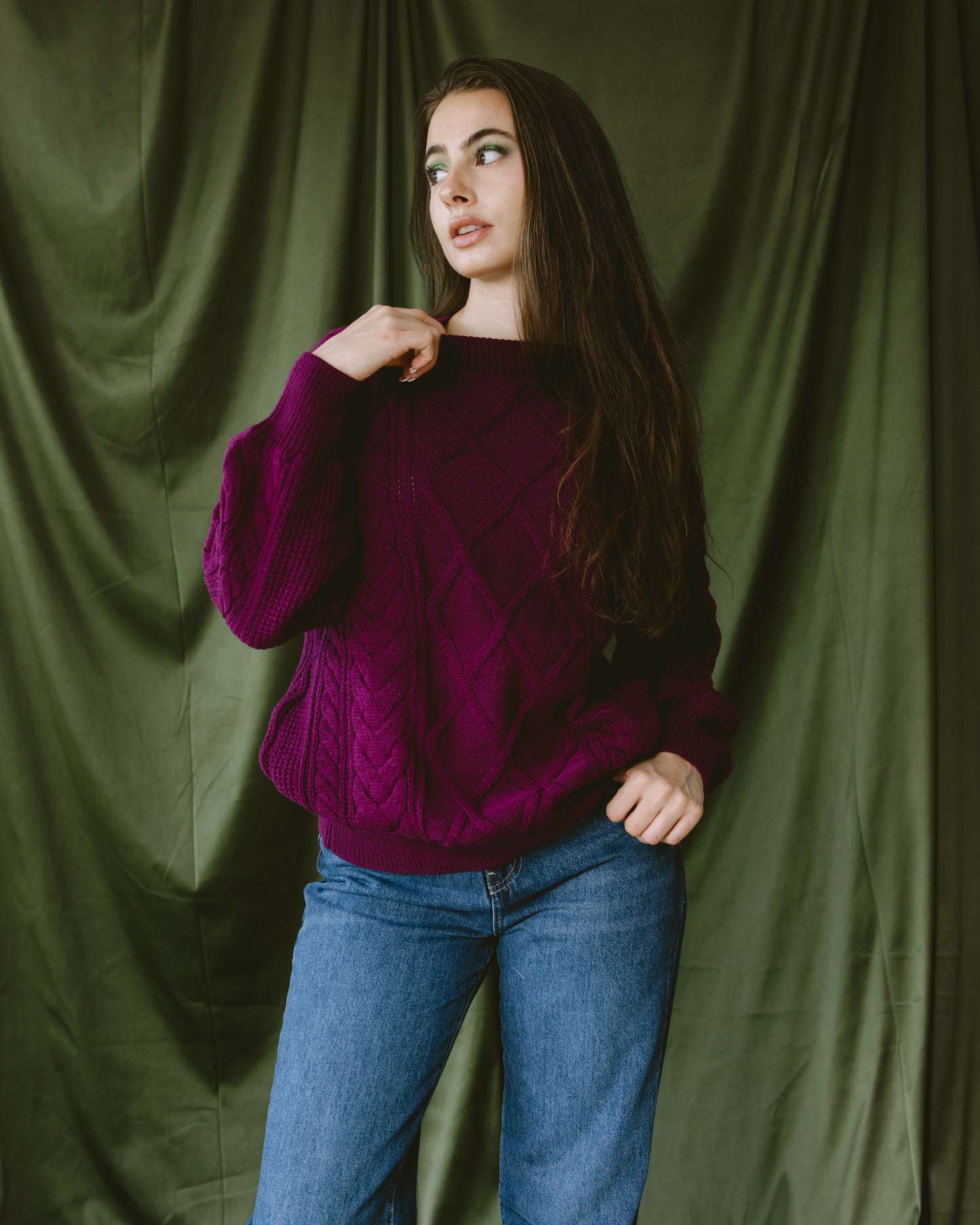 Purple Knit pullover