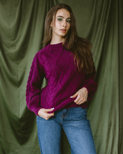 Purple Knit pullover