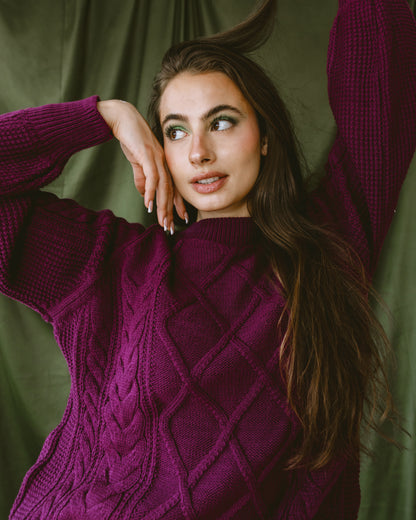 Purple Knit pullover