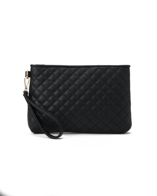 Black Quilted Clutch pavoegypt
