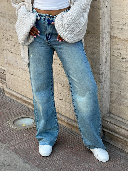 Light Blue straight leg jeans