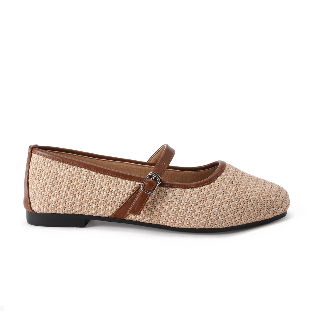 Beige Liza Ballerina - PAVO Egypt