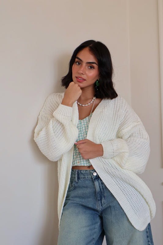 Beige OverSized Cardigan