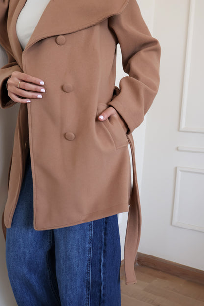 Camel Basic coat