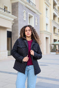 Black Quilted Jacket - PAVO Egypt