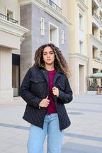 Black Quilted Jacket - PAVO Egypt