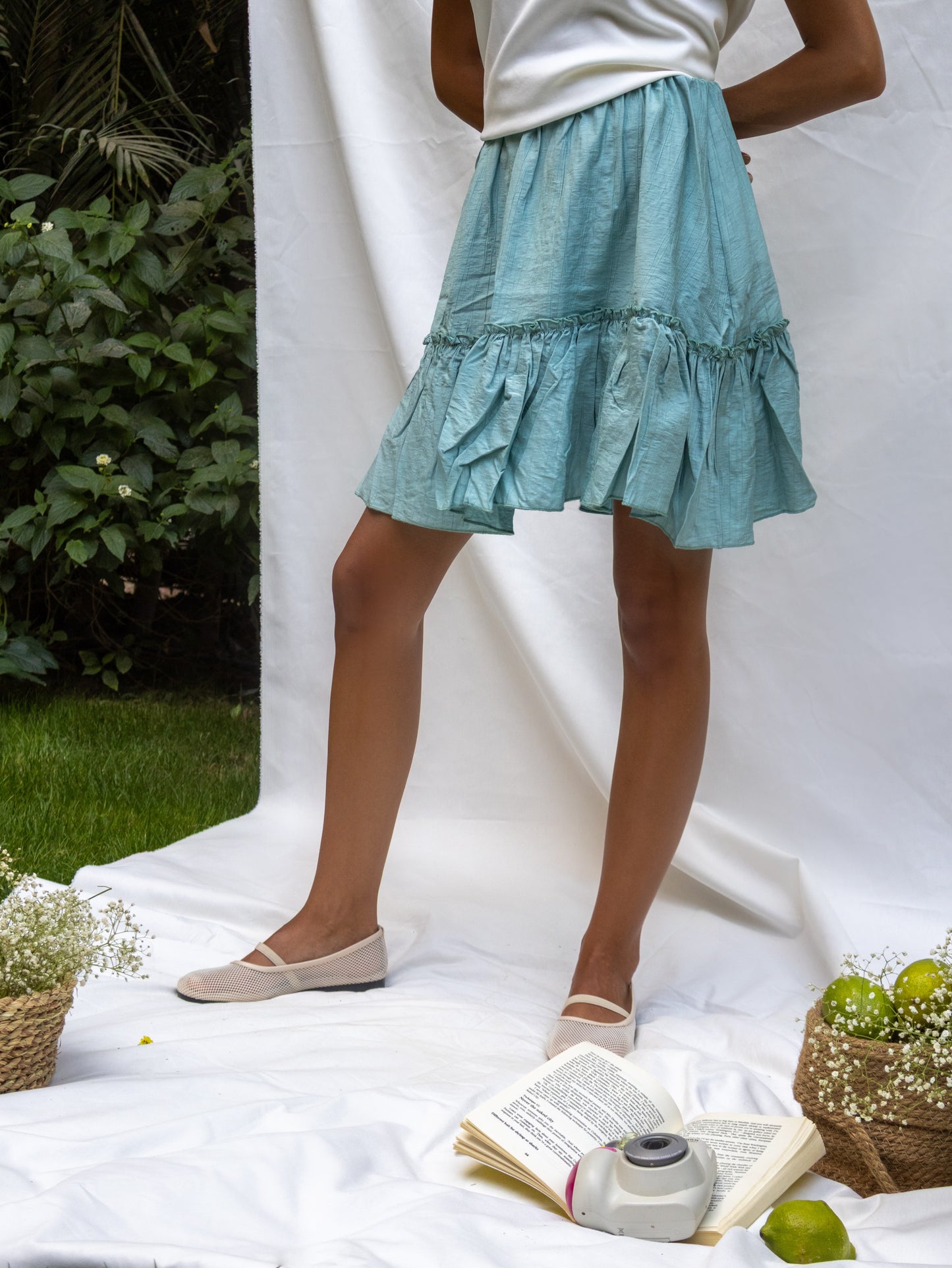 Mint Caroline Skirt