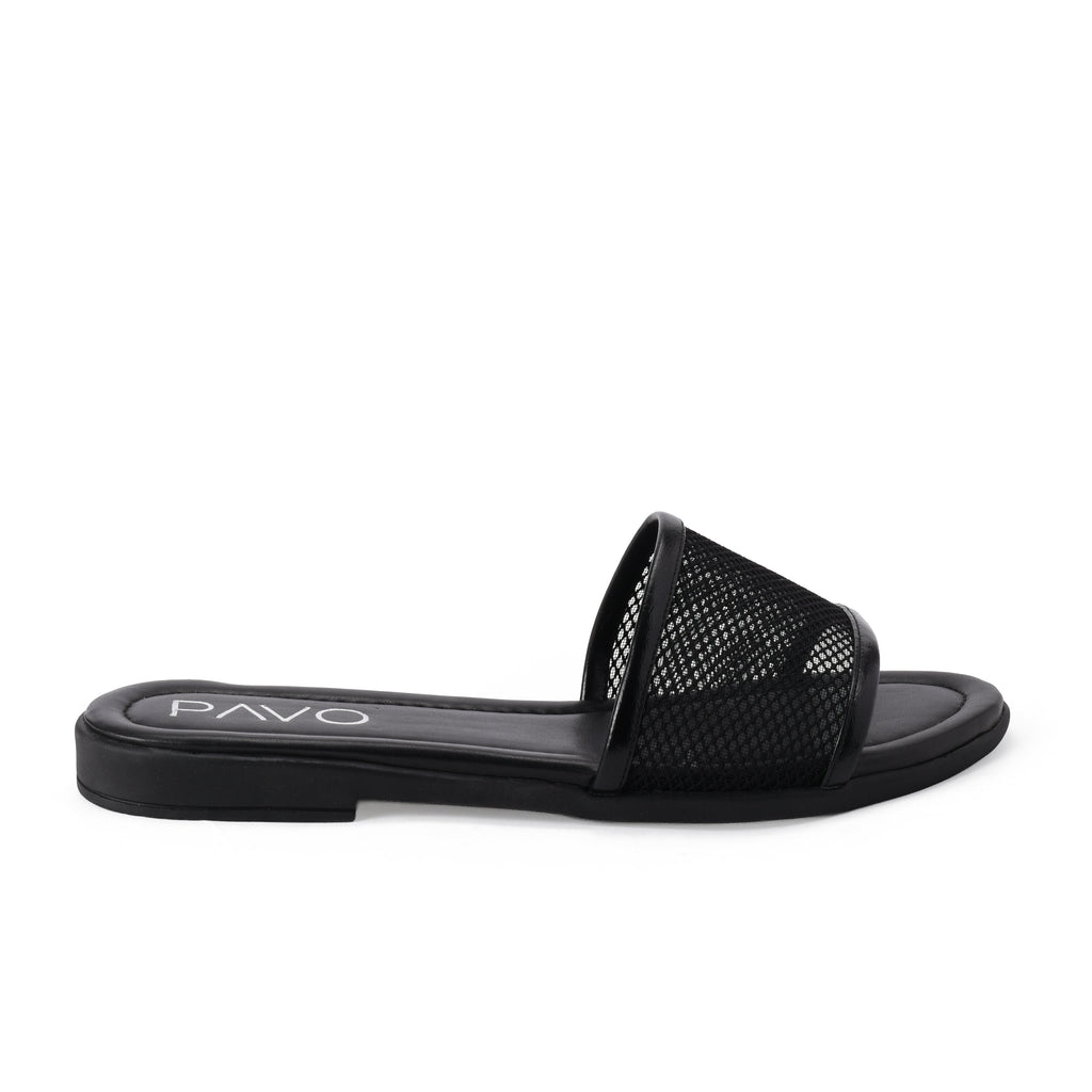 Black Olivia Slipper - PAVO Egypt