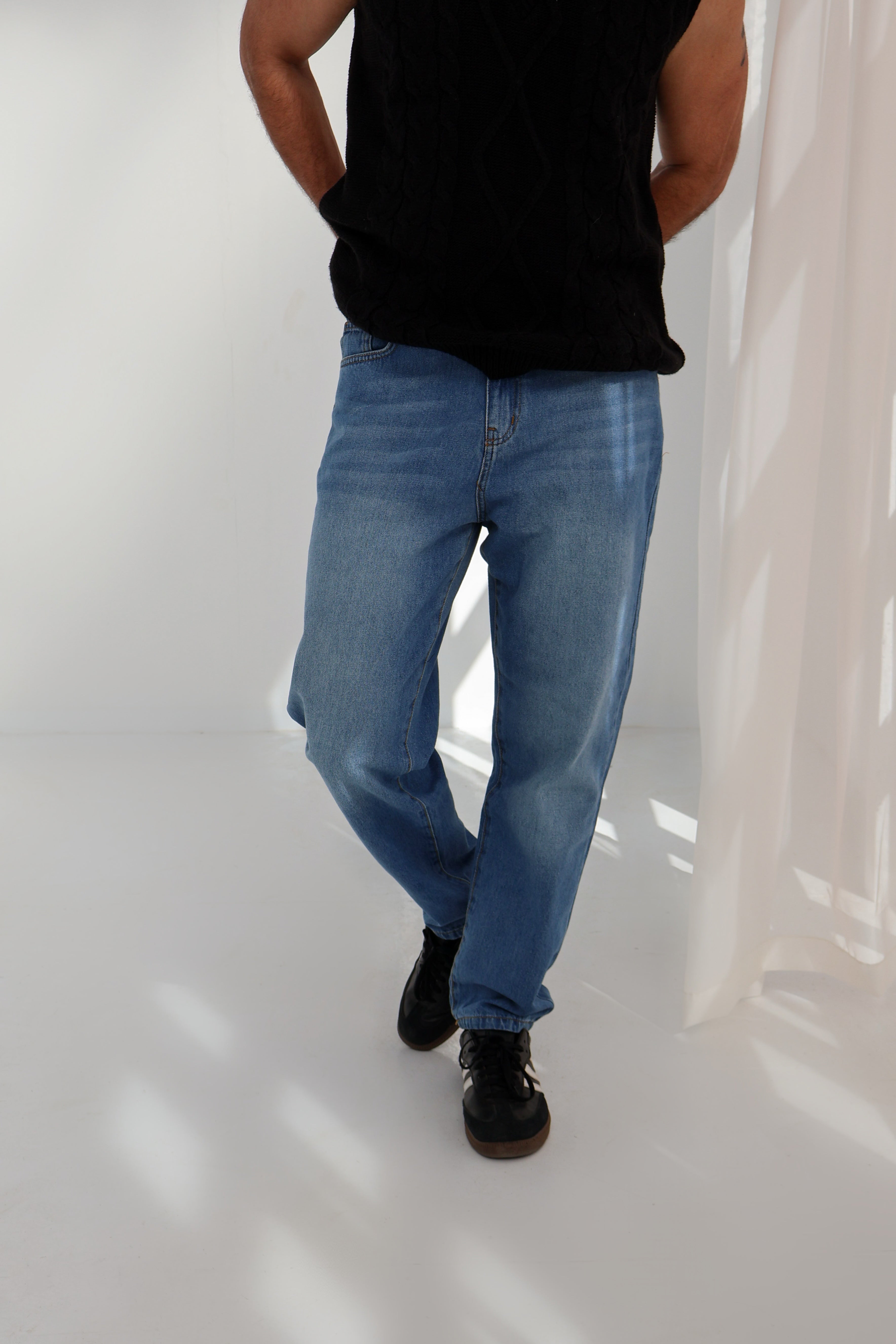 Tapper Medium blue Men jeans – PAVO Egypt