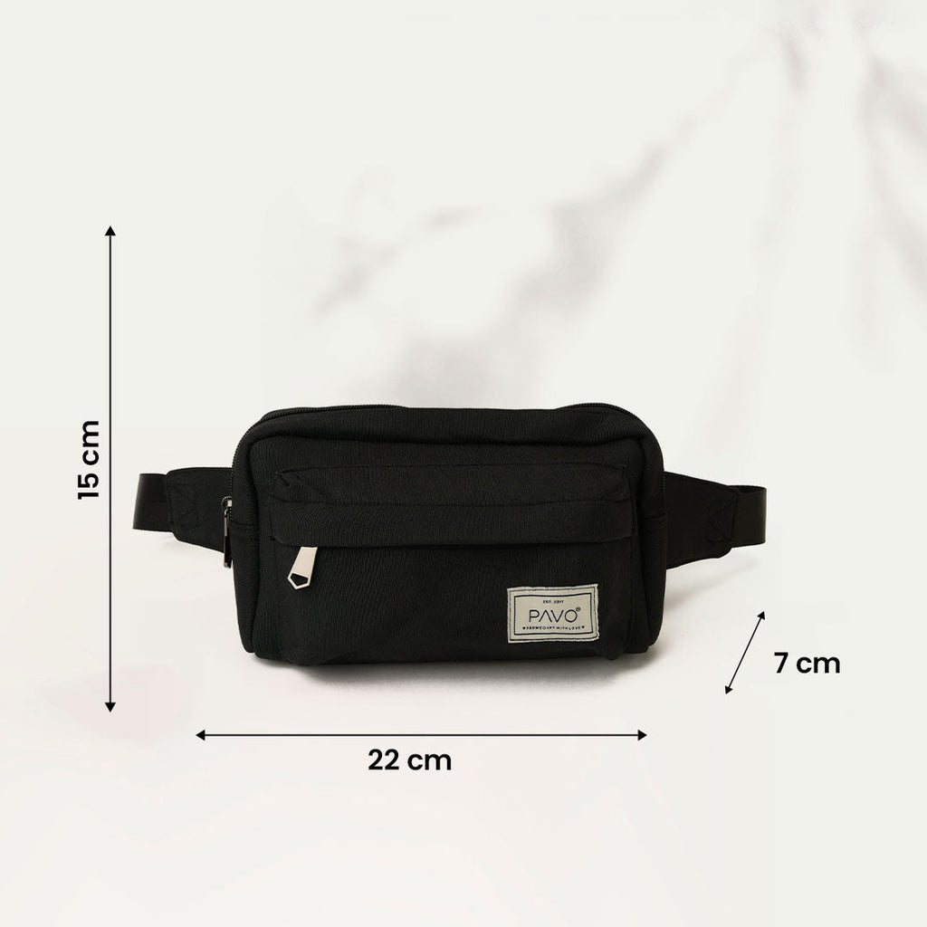 Fanny pack Patch Black pavoegypt