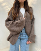 Cafe oversized Cardigan - PAVO Egypt