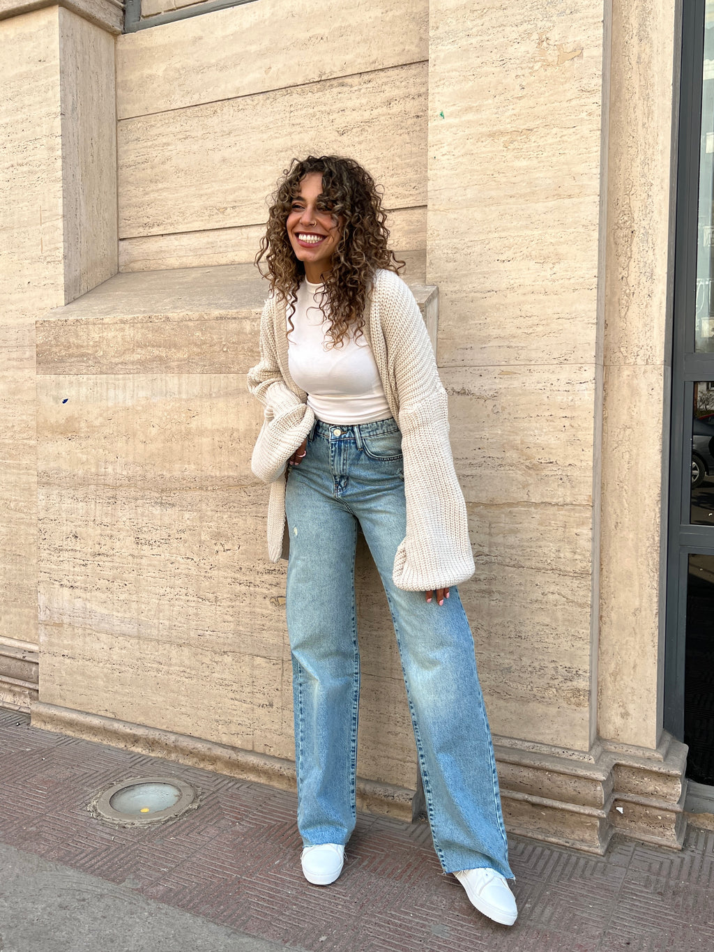 Light Blue straight leg jeans - PAVO Egypt