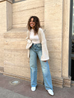 Light Blue straight leg jeans - PAVO Egypt