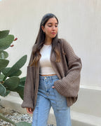 Cafe oversized Cardigan - PAVO Egypt