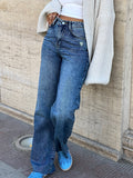 Dark Blue straight leg jeans - PAVO Egypt