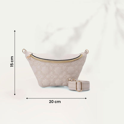 Fanny pack - Cream color with Mamluki Pattern- Code 1003