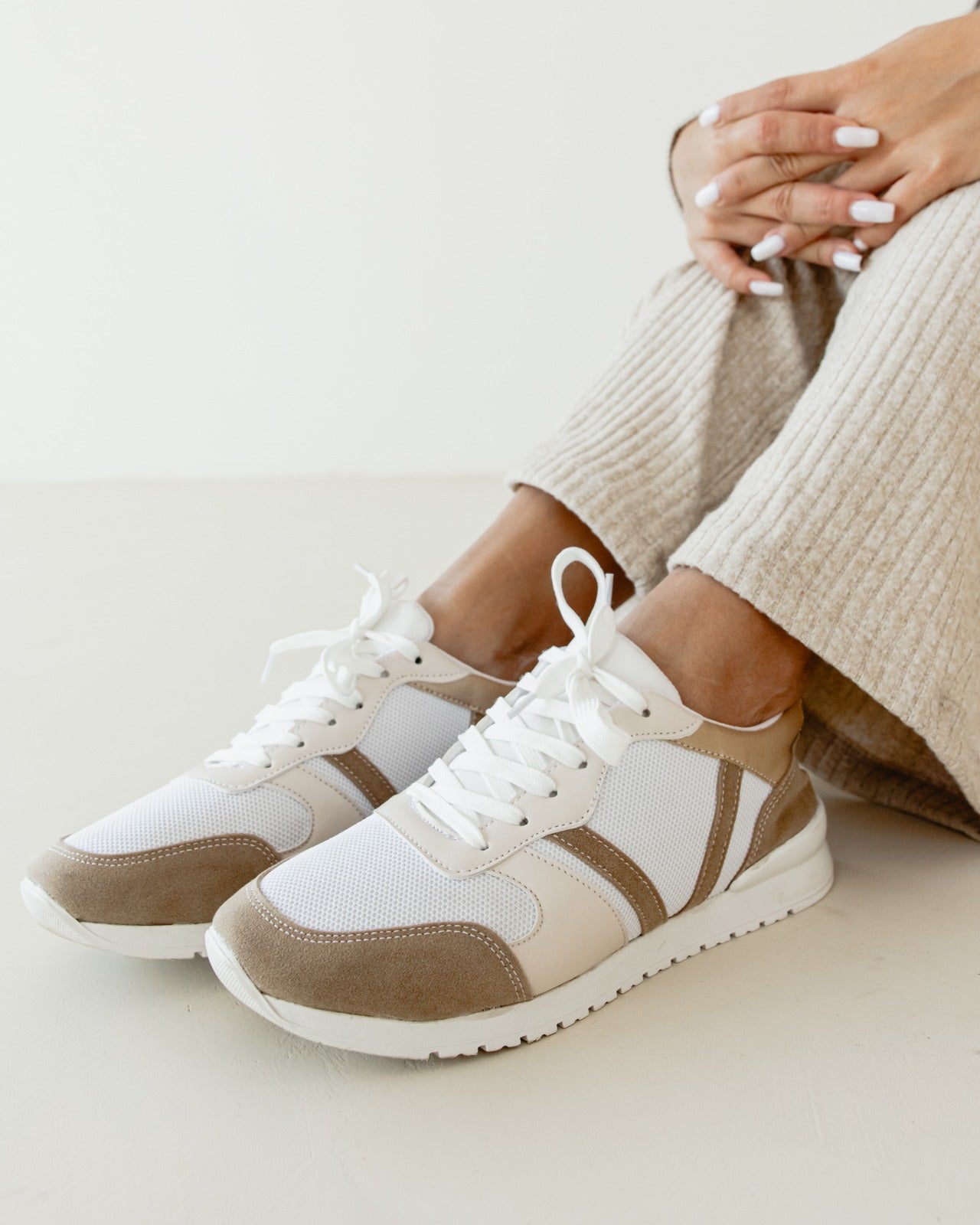 Beige Sneakers - PAVO Egypt