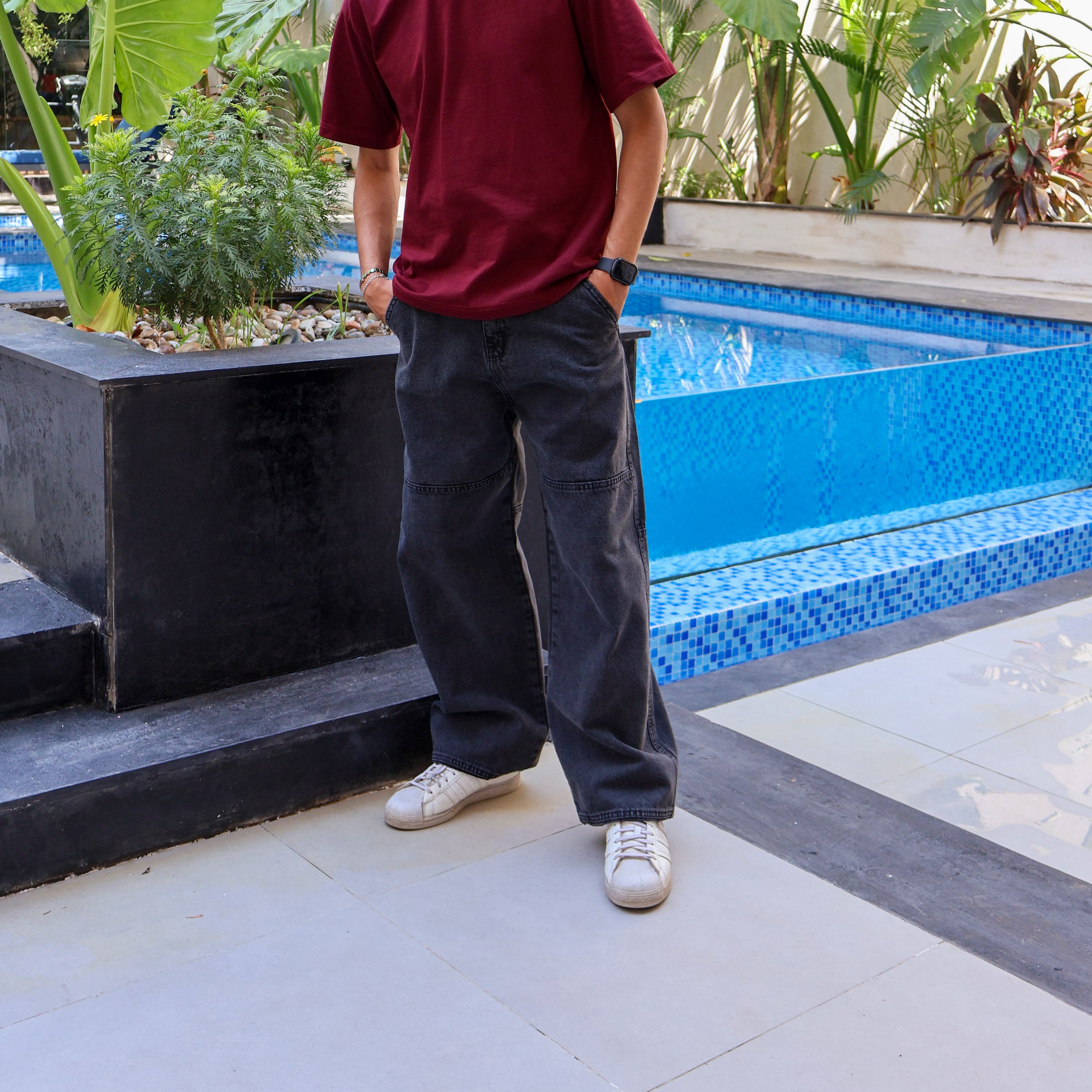 Grey Cargo men Jeans - PAVO Egypt