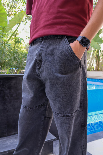 Grey Cargo men Jeans - PAVO Egypt