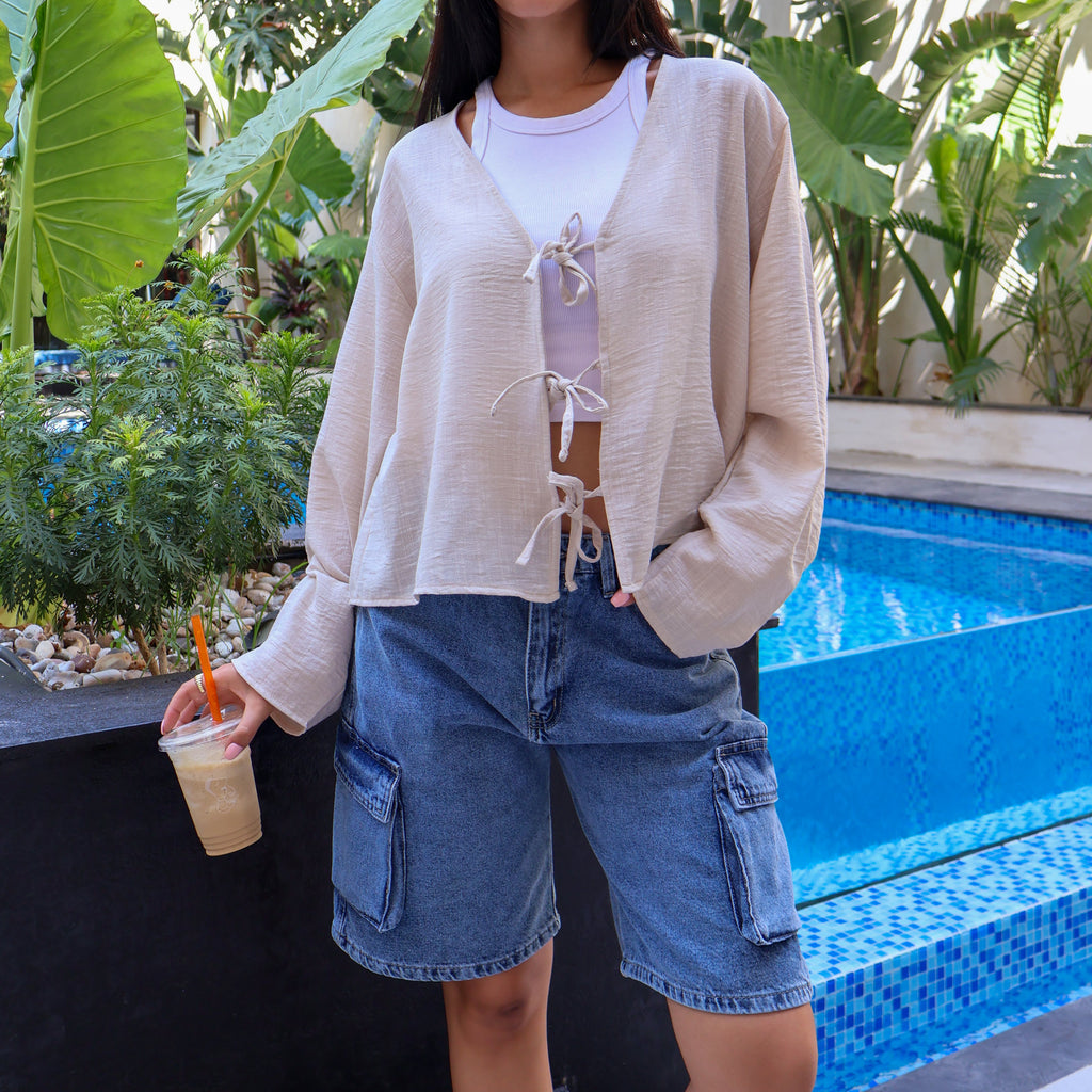 Blue Women Denim Shorts - PAVO Egypt