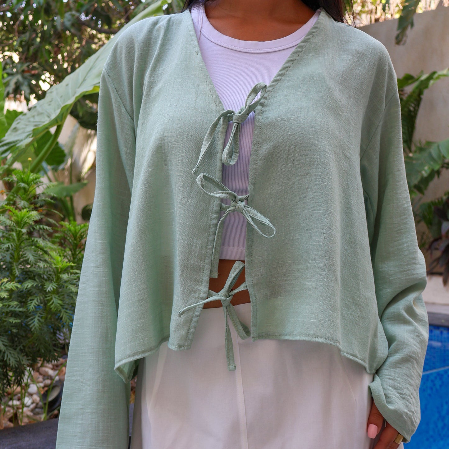 Sarah Mint Blouse - PAVO Egypt