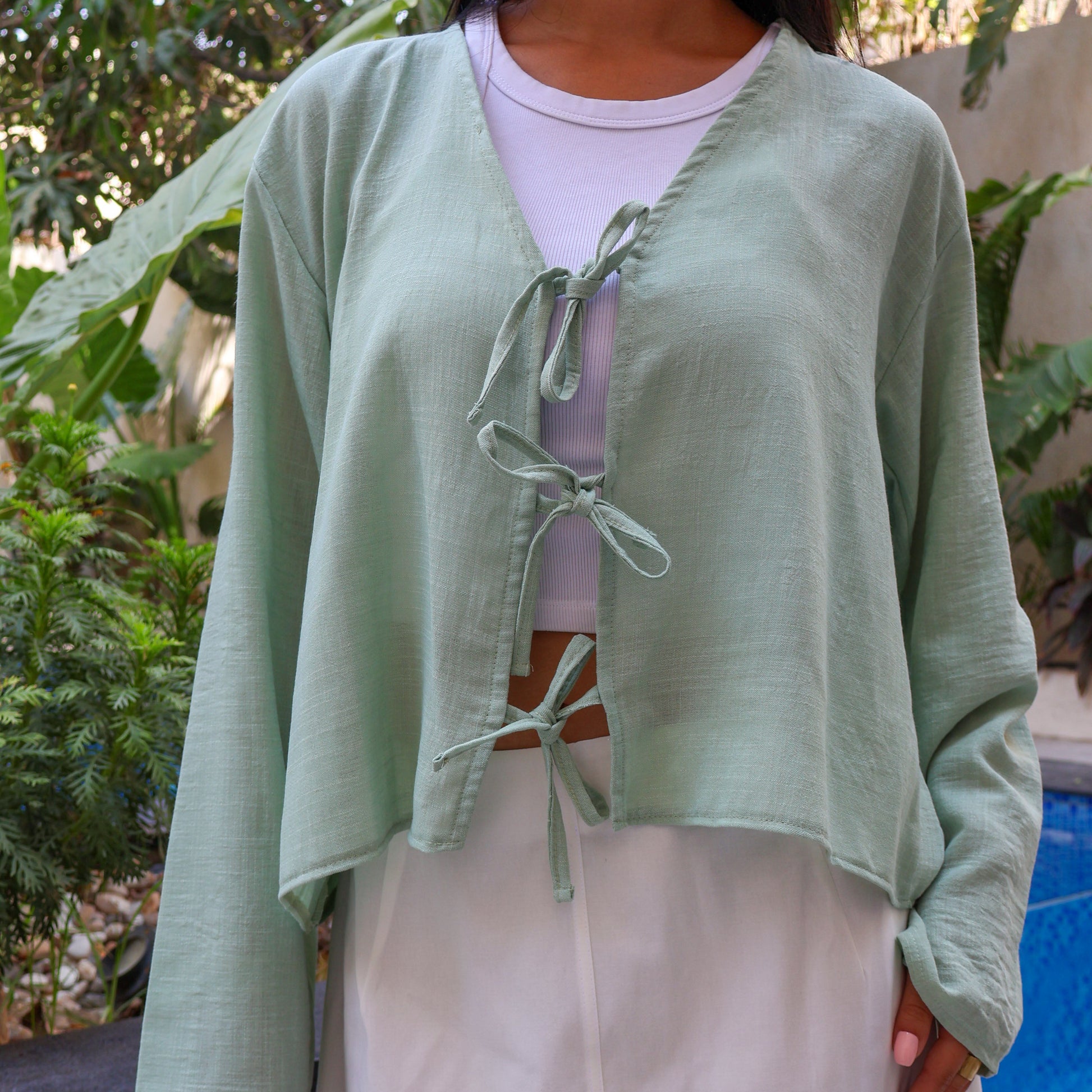 Sarah Mint Blouse - PAVO Egypt