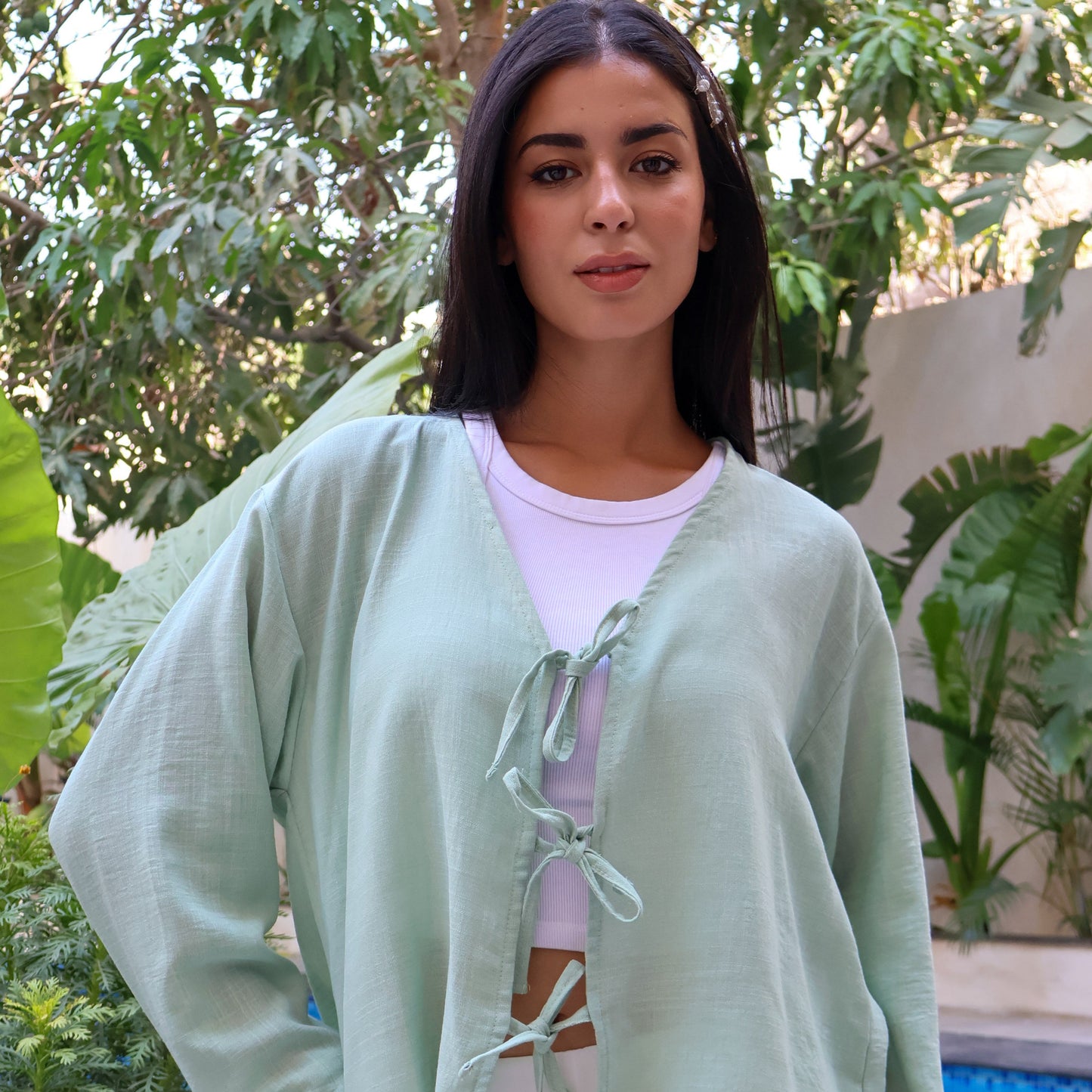 Sarah Mint Blouse - PAVO Egypt
