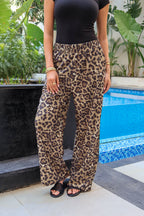 Leopard Linen pants - PAVO Egypt