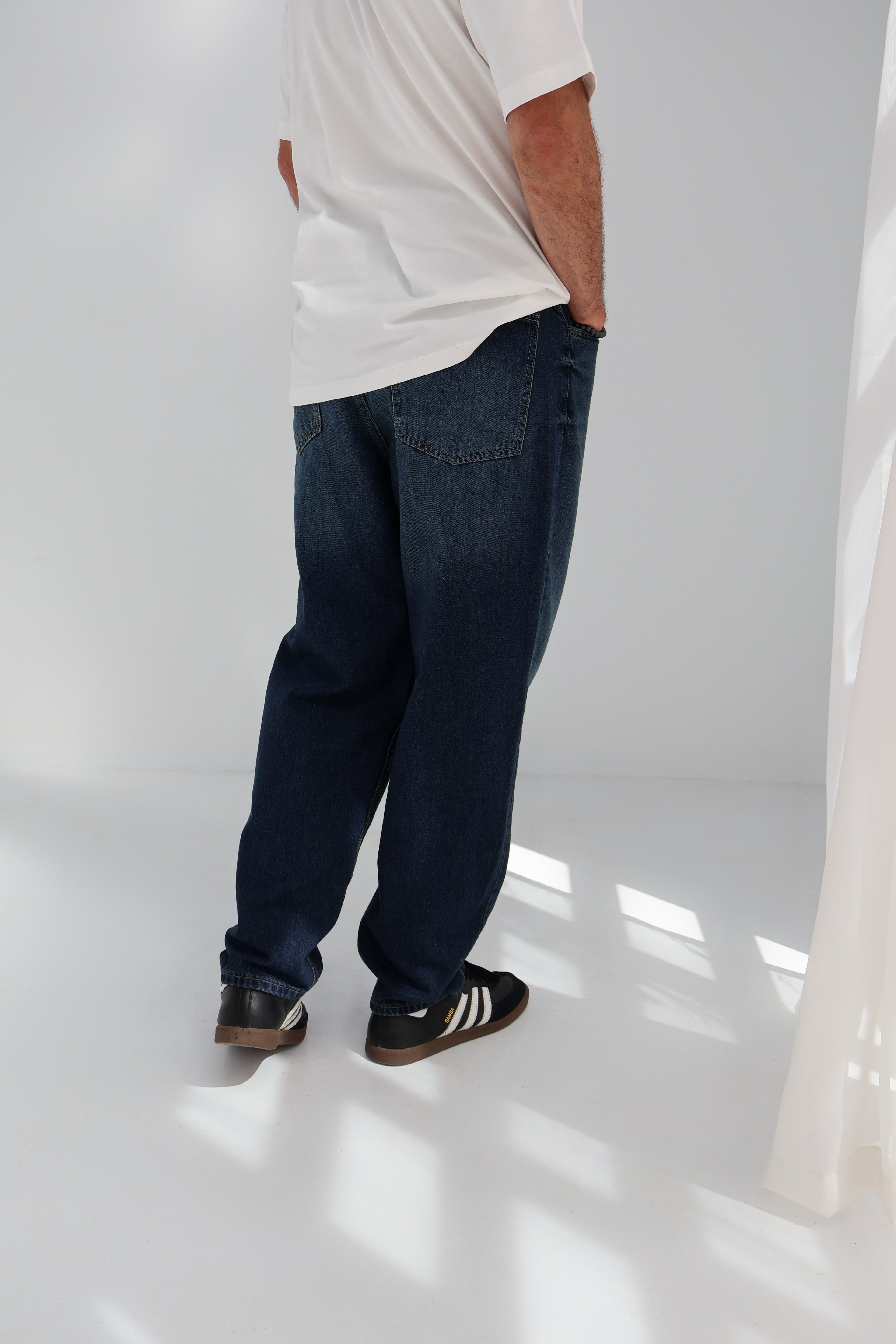 Navy Blue Straight leg Men jeans - PAVO Egypt