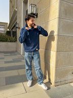 Navy men hoodie - PAVO Egypt