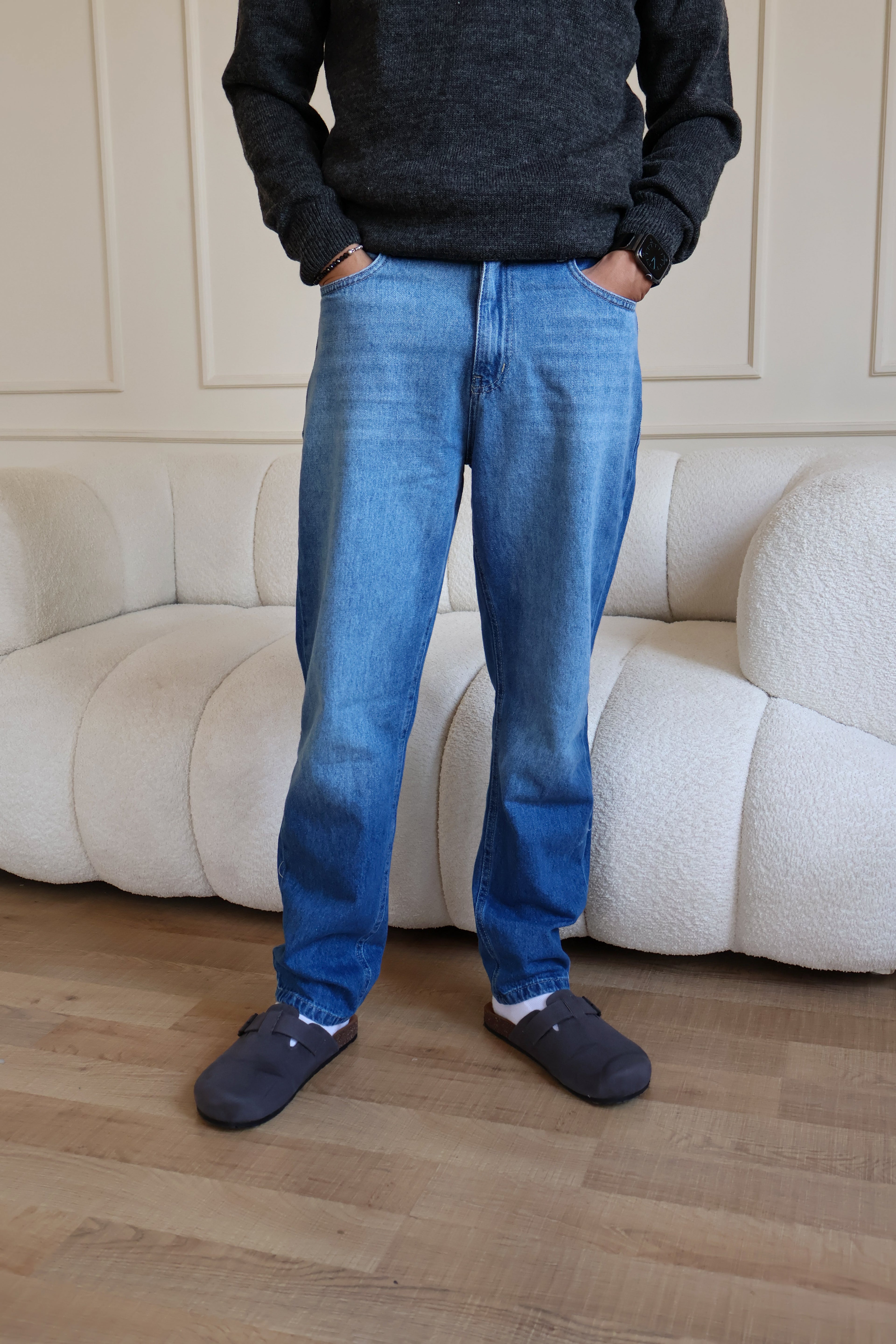 Blue Slim fit Men jeans - PAVO Egypt