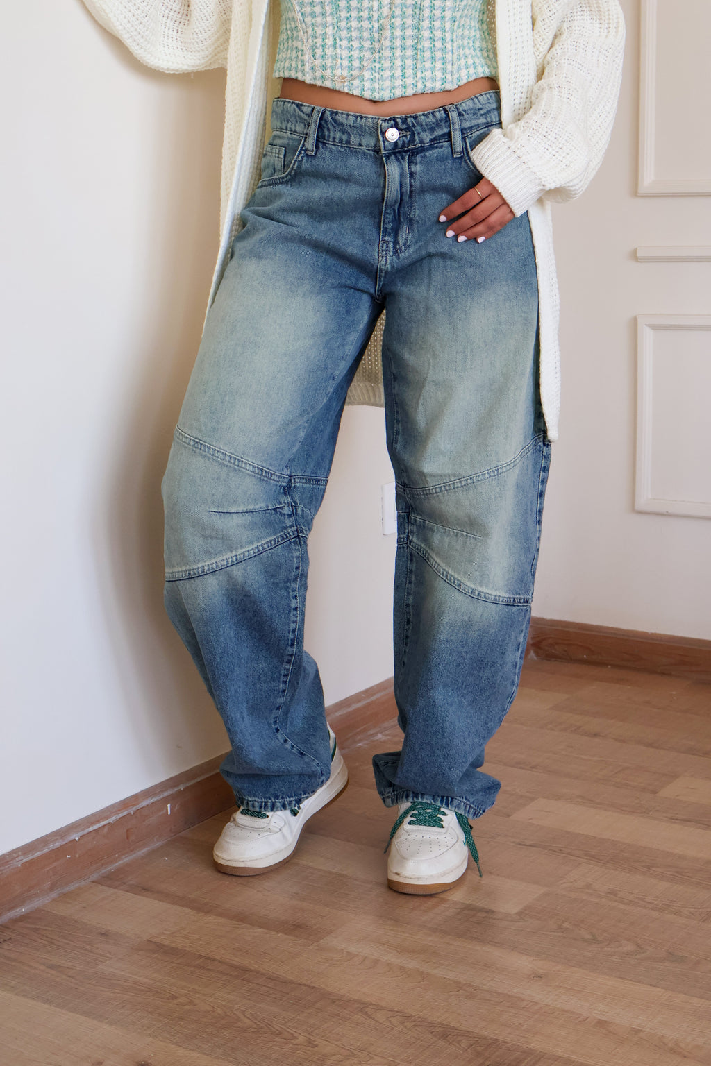 Acid Blue Ballon Jeans - PAVO Egypt