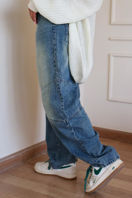 Acid Blue Ballon Jeans - PAVO Egypt