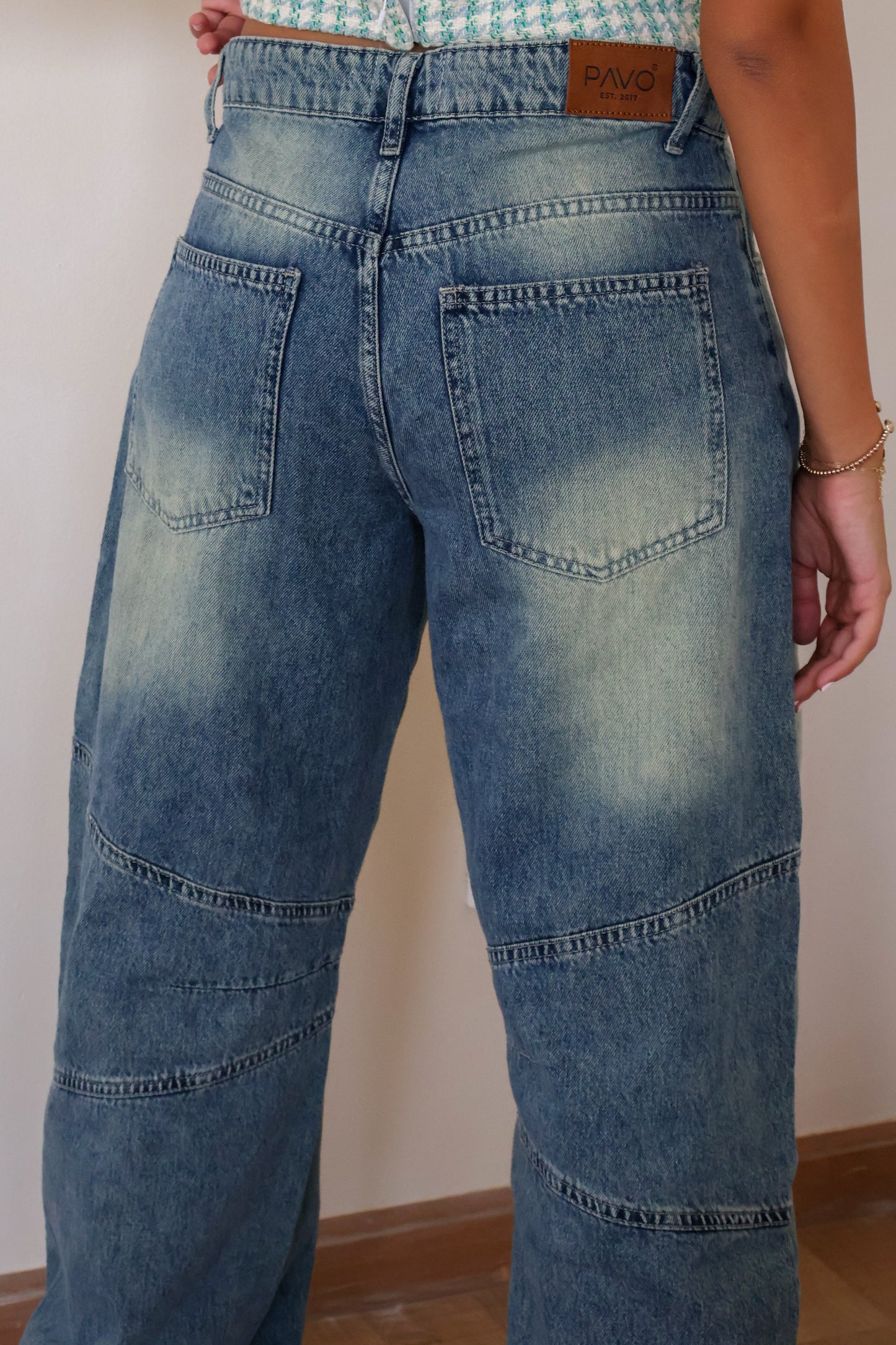 Acid Blue Ballon Jeans