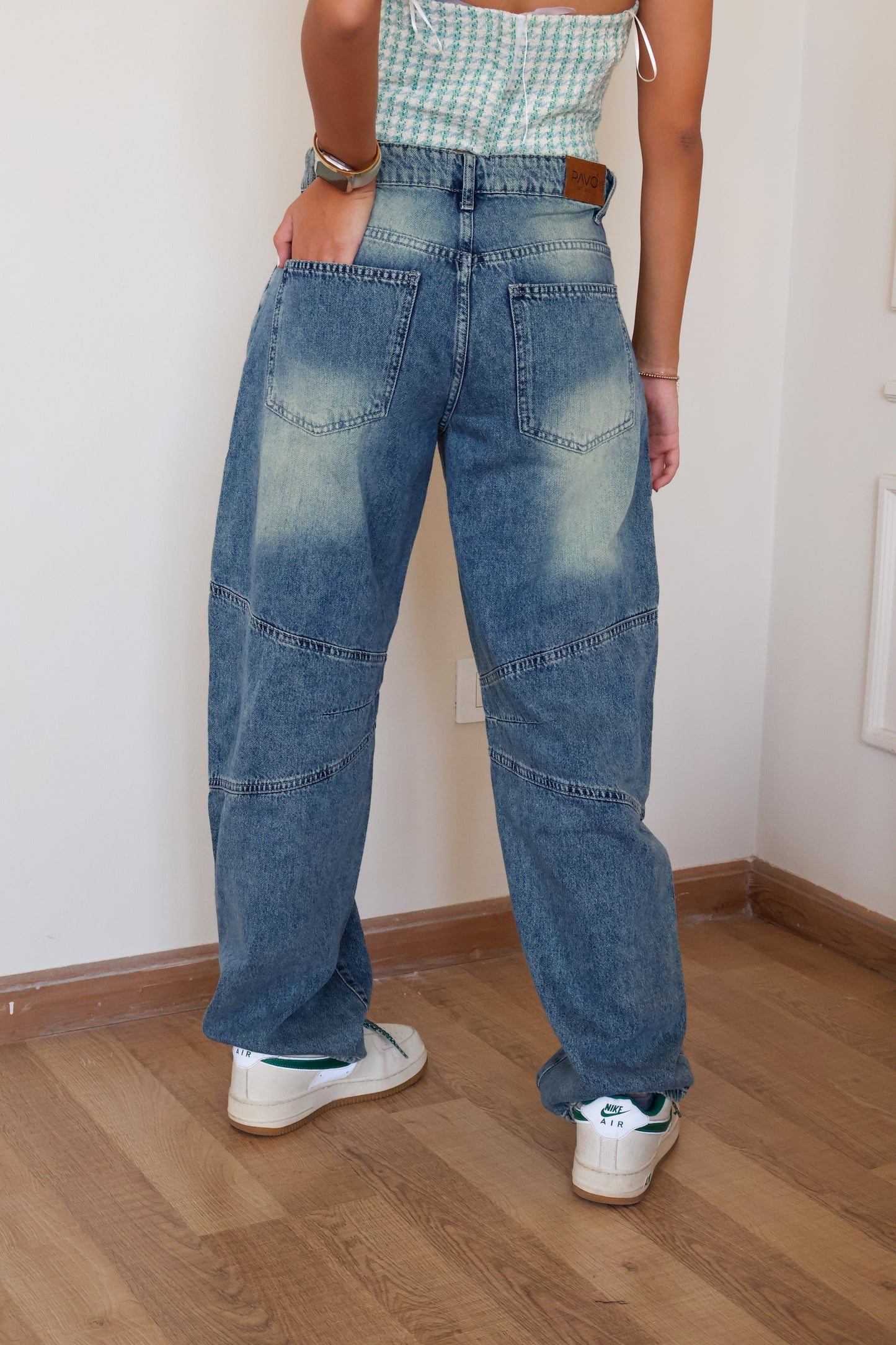 Acid Blue Ballon Jeans