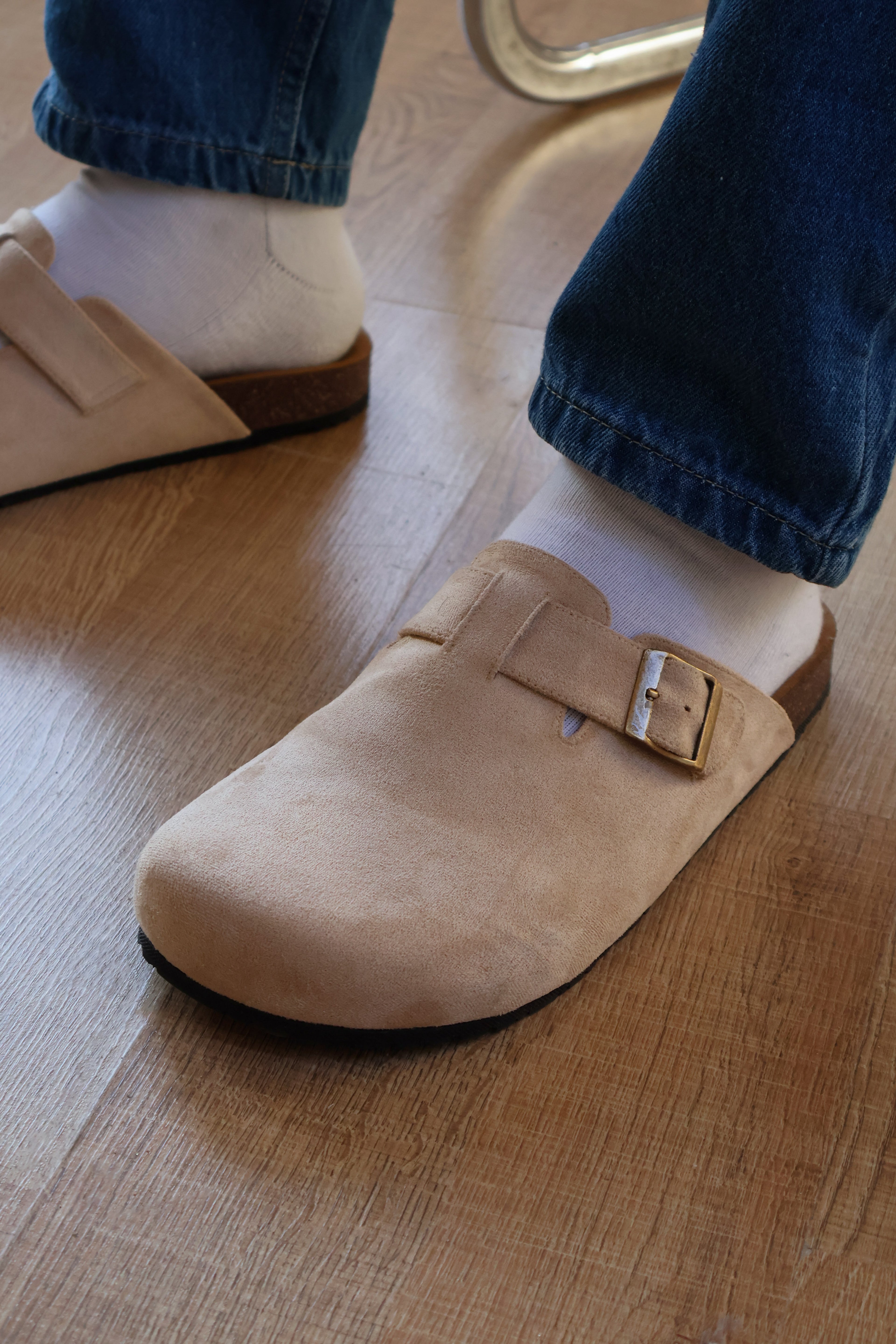 Beige suede Mule - PAVO Egypt