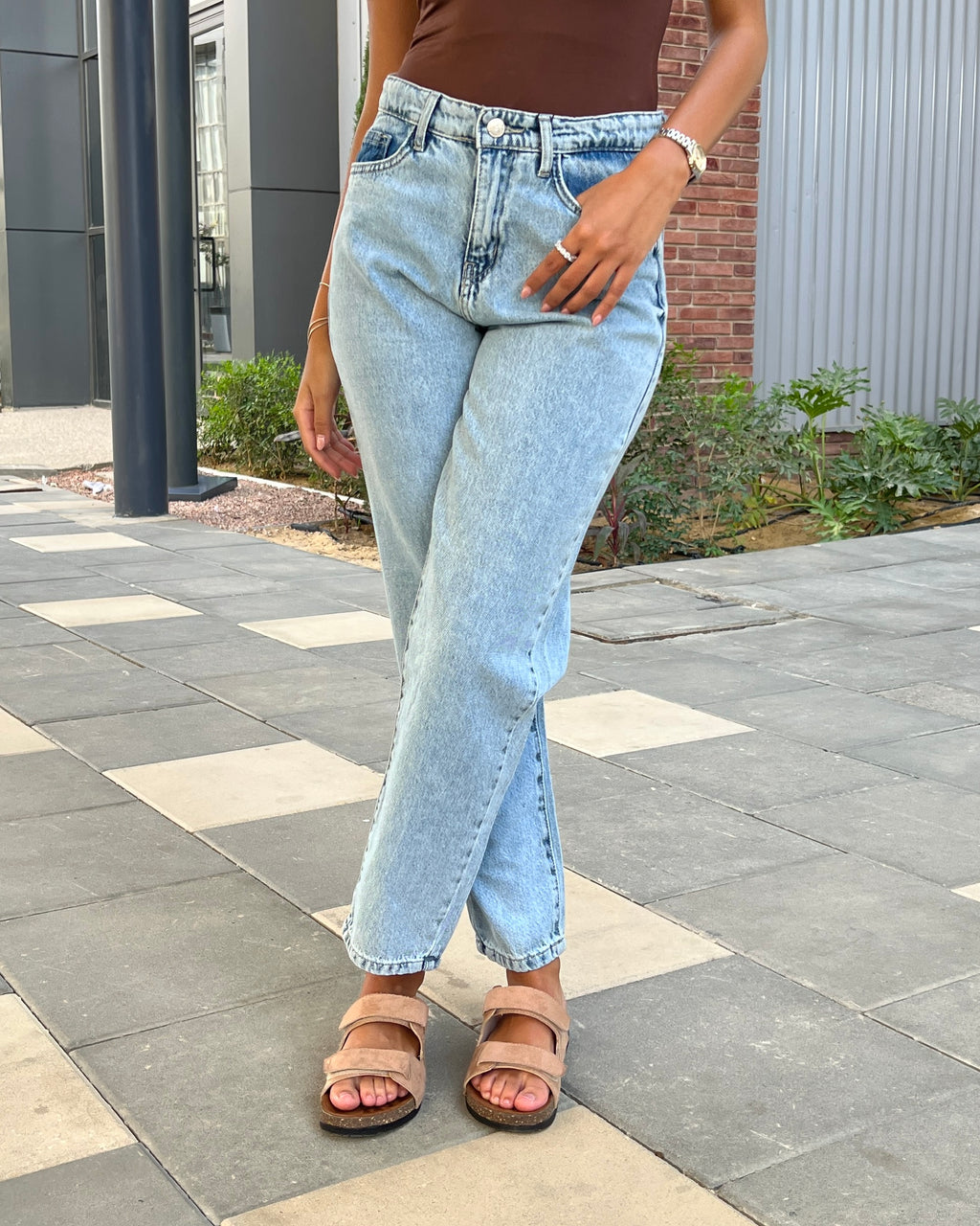 Light Blue Boyfriend jeans - PAVO Egypt
