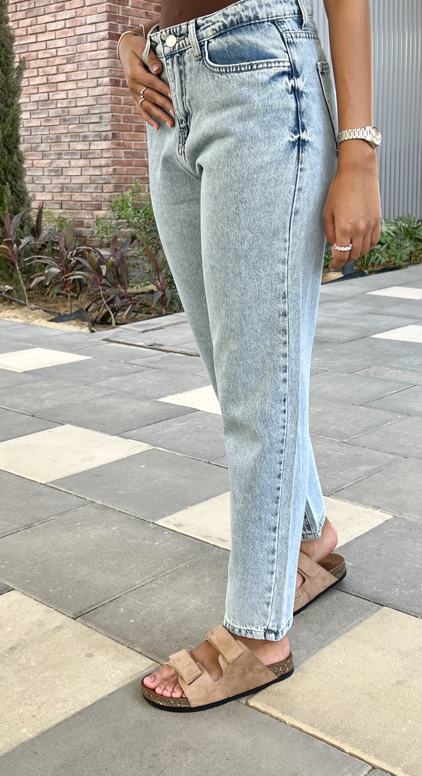 Light Blue Boyfriend jeans - PAVO Egypt