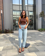 Light Blue Boyfriend jeans - PAVO Egypt