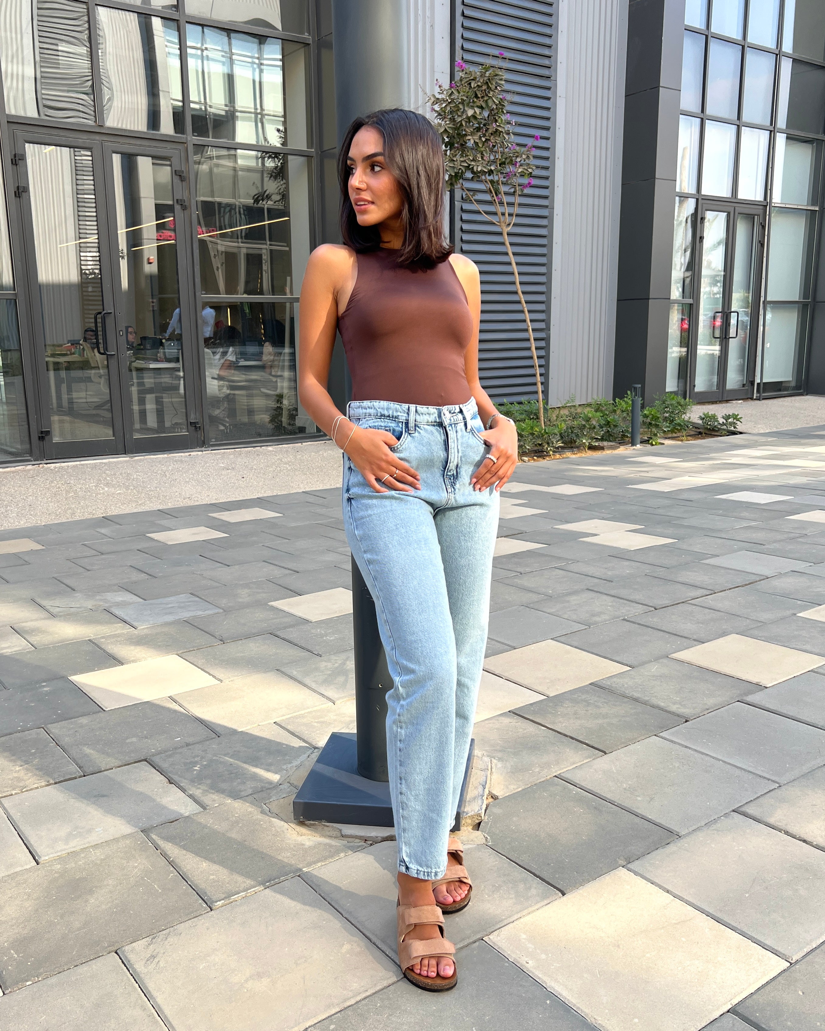 Light Blue Boyfriend jeans - PAVO Egypt