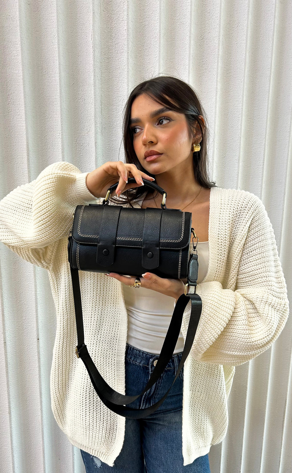 Black Oxford Handbag