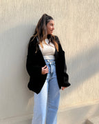 Black oversized Cardigan - PAVO Egypt