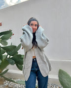 Grey oversized Cardigan - PAVO Egypt