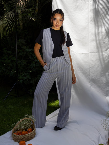 Grey Striped Set