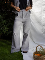 Grey Striped Set - PAVO Egypt