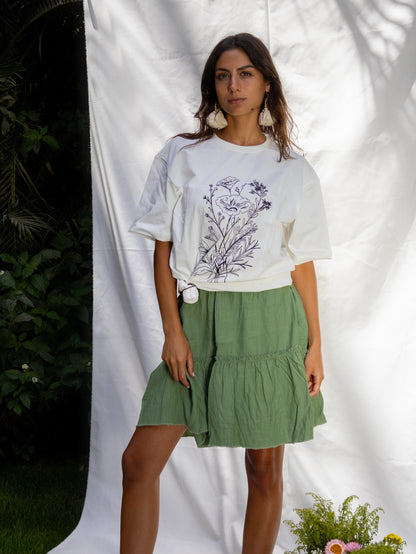 Olive Caroline Skirt - PAVO Egypt