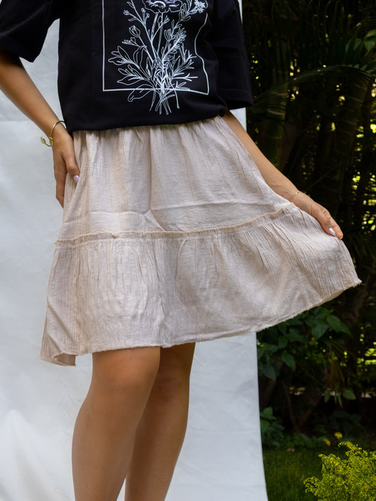 Beige Caroline Skirt - PAVO Egypt