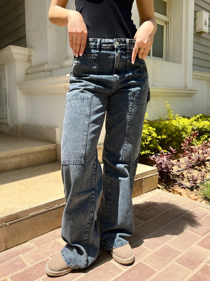 Dark Blue Cargo jeans